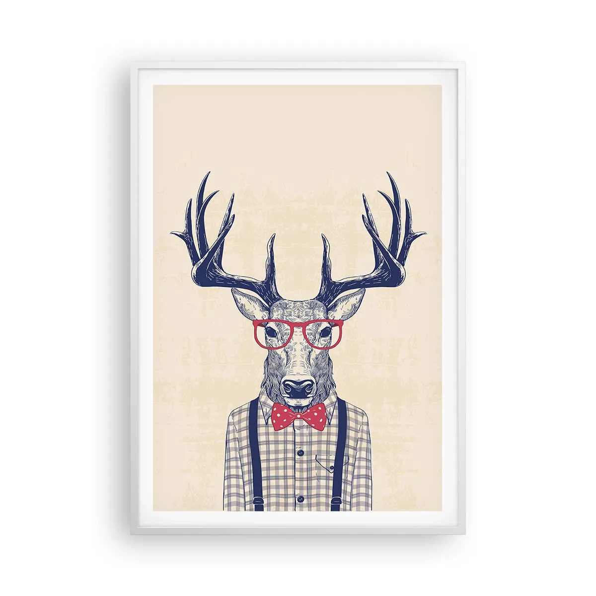 Plagát v bielom ráme - Zábavná extravagancia - 70x100 cm