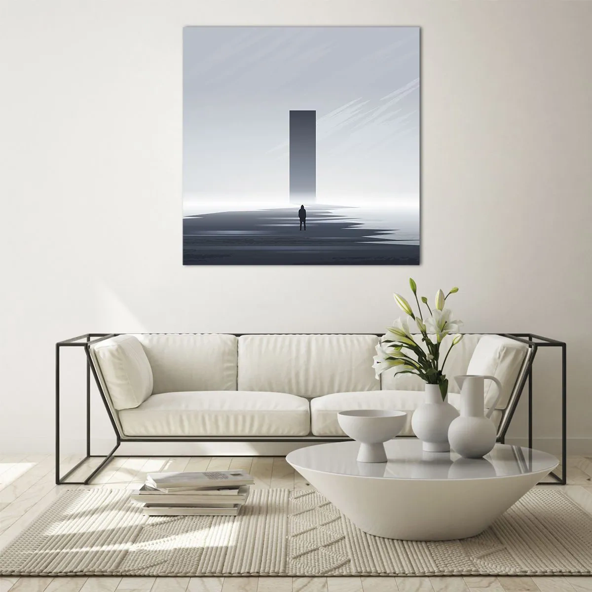 Obraz na skle - Príležitosť alebo hrozba? - 70x70 cm