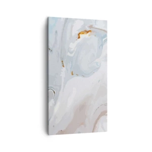 Obraz na plátne - Povznesená biela - 45x80 cm