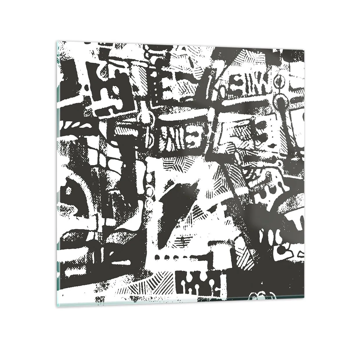 Obraz na skle - Poriadok alebo chaos? - 50x50 cm