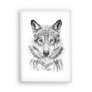 Plagát v bielom ráme - Rodený vodca - 70x100 cm