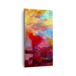 Obraz na plátne - Pozrieť sa doprostred dúhy - 65x120 cm