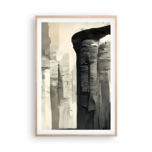 Plagát v ráme zo svetlého duba - Majestátnosť starožitnosti - 61x91 cm