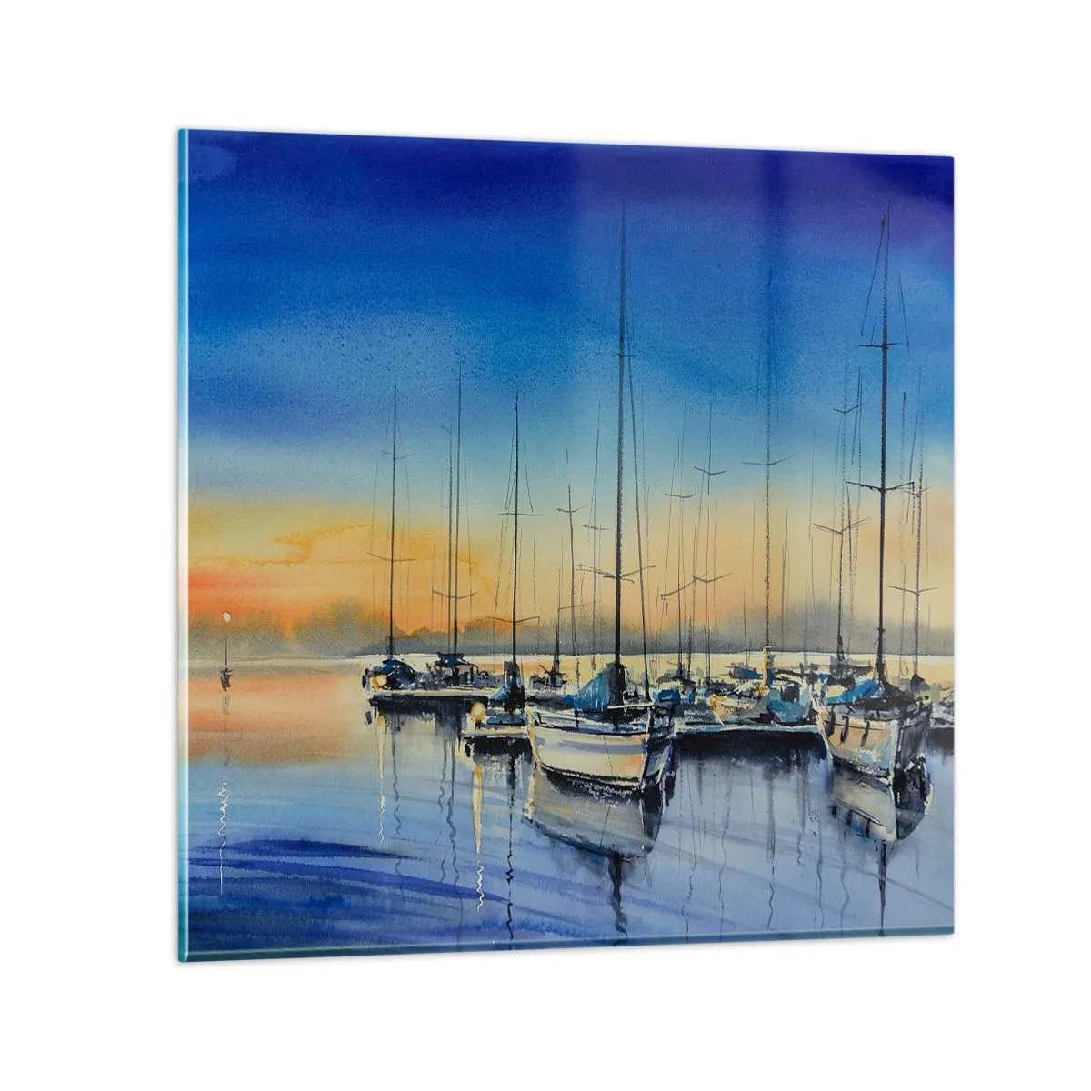 Obraz na skle - Koniec dobrého dňa - 50x50 cm