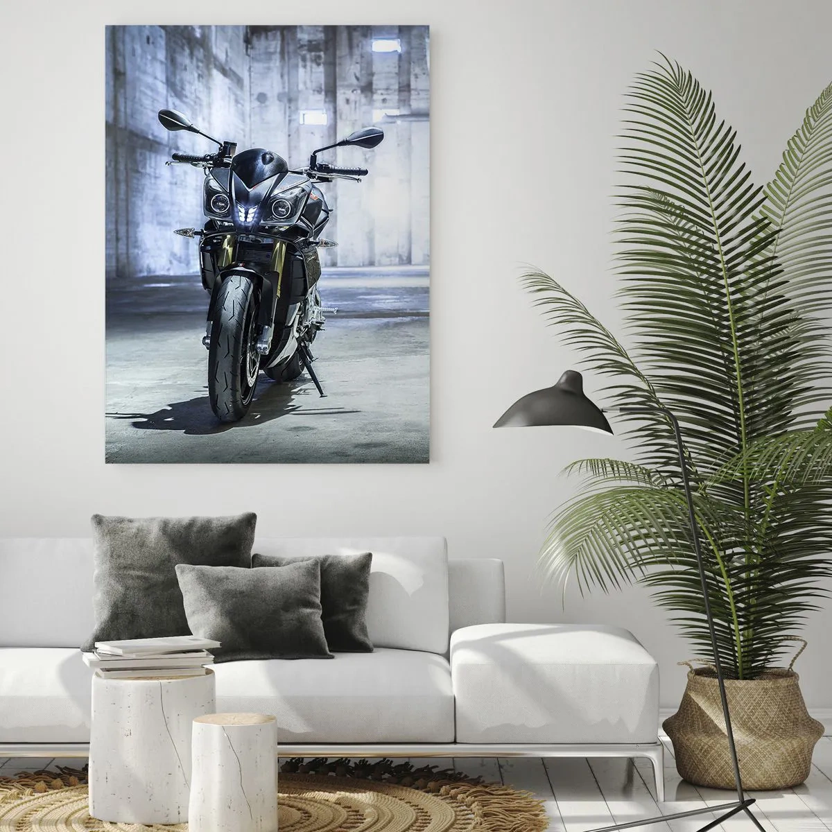 Obraz na skle - Skôr ako zareve motor - 50x70 cm