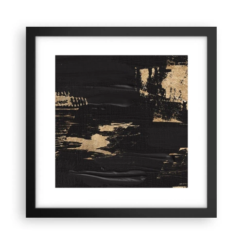 Plagát v čiernom ráme - Stopa dotyku - 30x30 cm