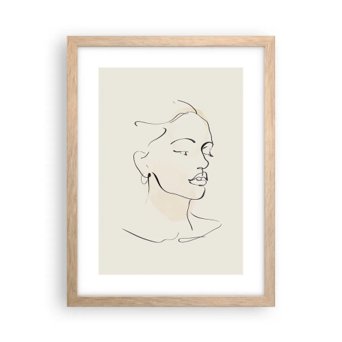 Plagát v ráme zo svetlého duba - Výrazným ťahom - 30x40 cm