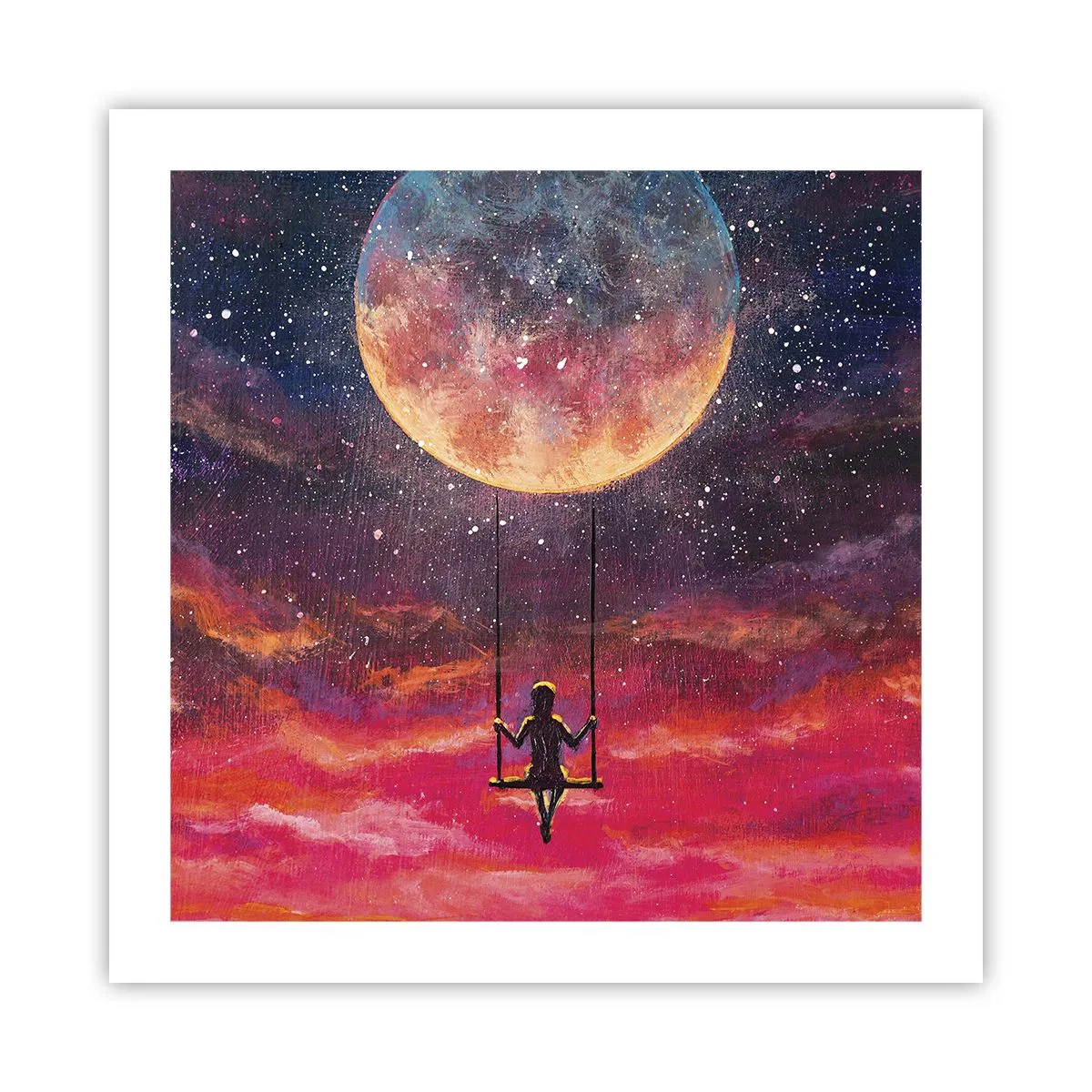Plagát - Stavať si vzdušné zámky - 50x50 cm