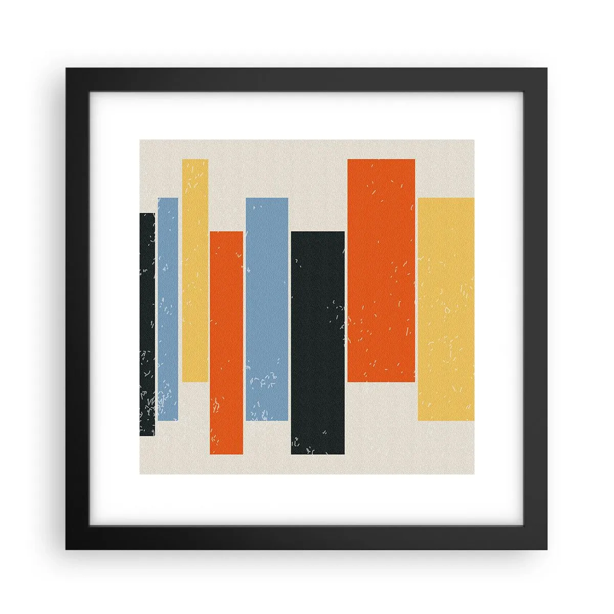 Plagát v čiernom ráme - Záznam hudby - 30x30 cm