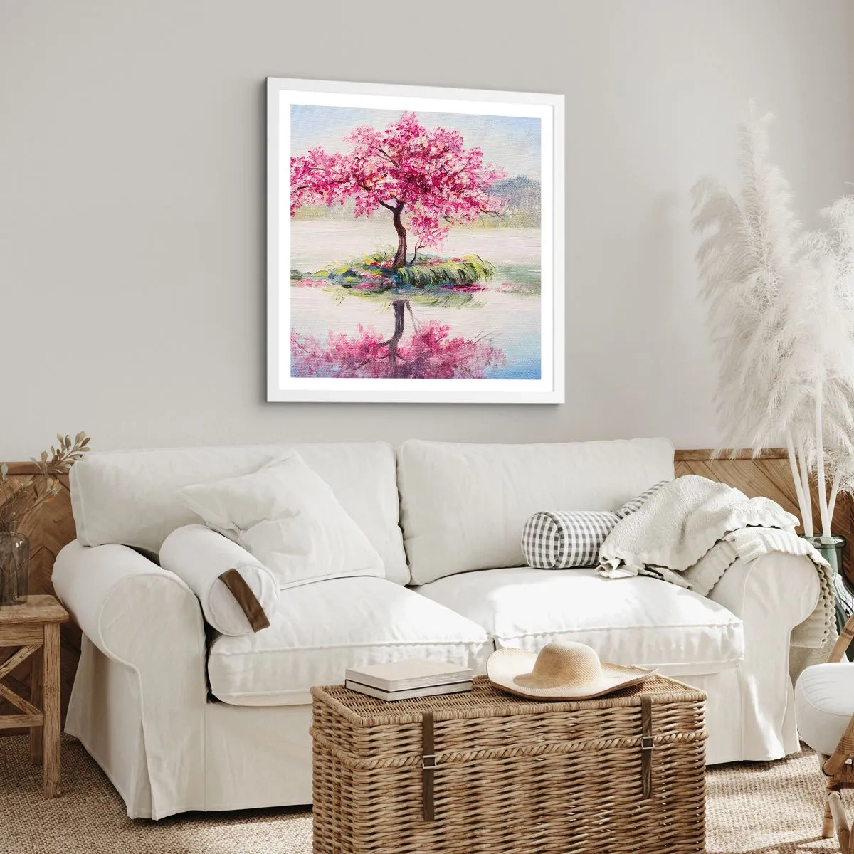 Plagát v bielom ráme - Sviatok jari - 40x40 cm