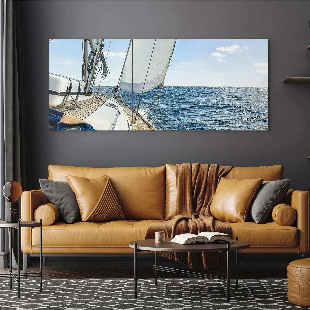 Obraz na skle - Ahoj, dobrodružstvo - 100x40 cm