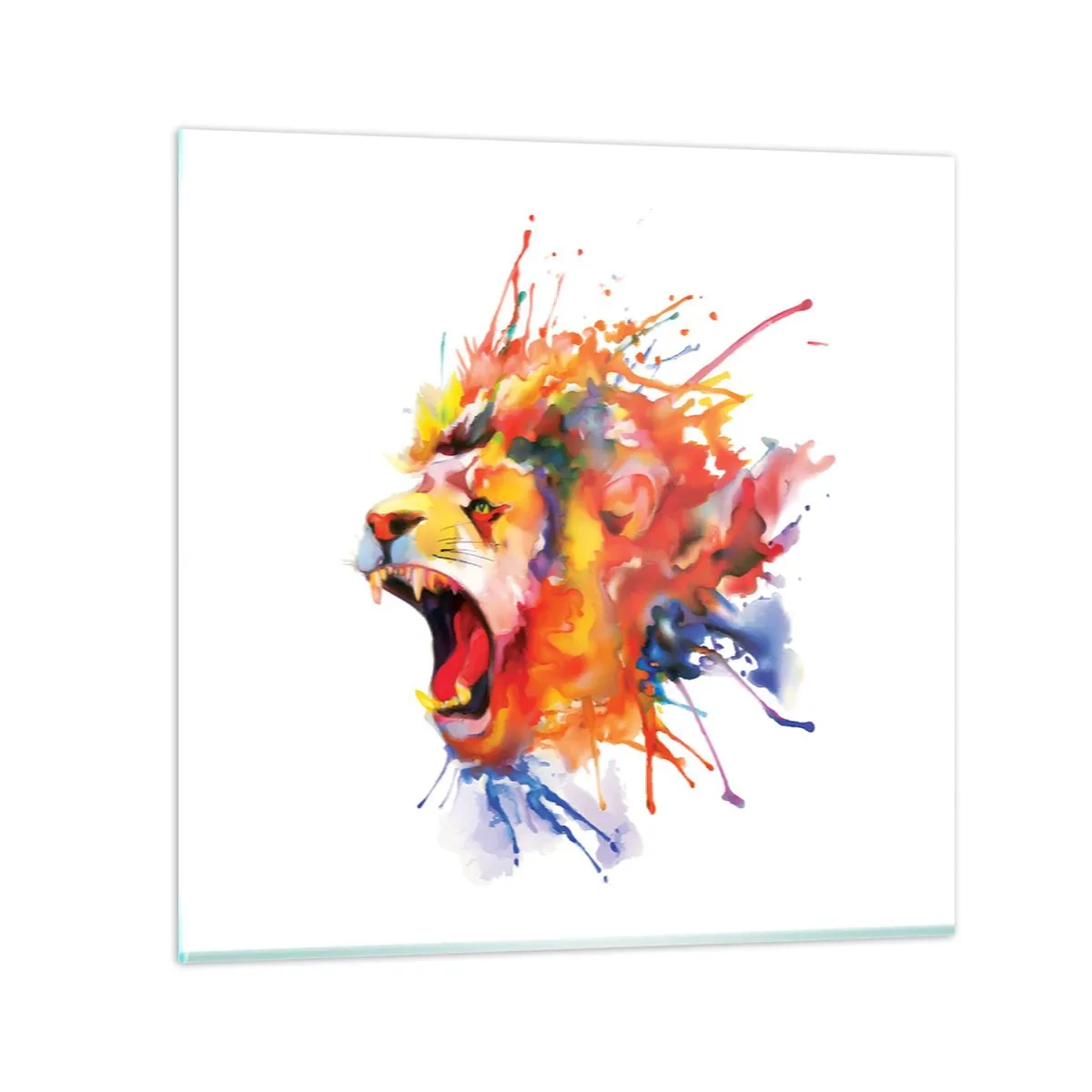 Obraz na skle - Vybuchnúť hnevom - 70x70 cm