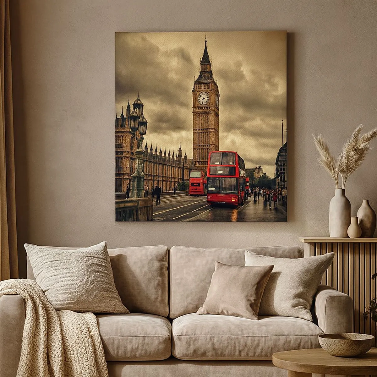 Obraz na plátne - Priamo do srdca mesta - 30x30 cm