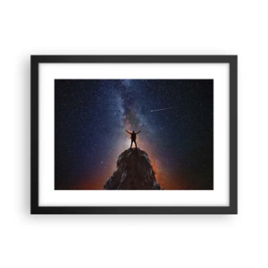 Plagát v čiernom ráme - Sila je so mnou! - 40x30 cm