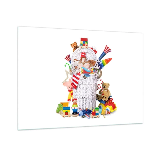 Obraz na skle - Poklady dieťatka - 100x70 cm