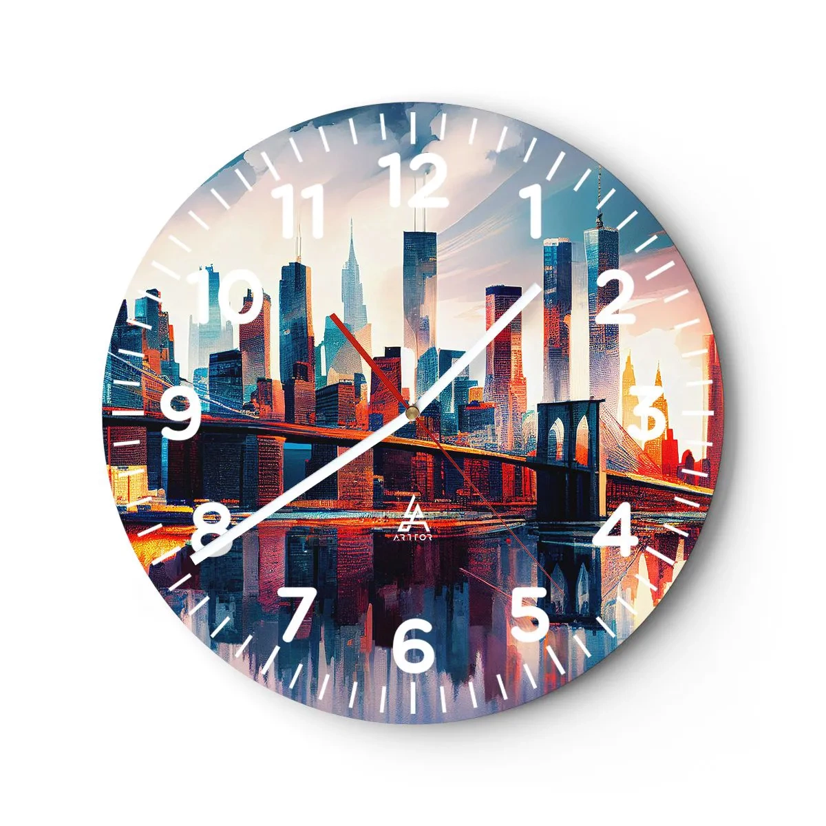 Nástenné hodiny - Famózny New York - 40x40 cm