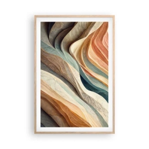 Plagát v ráme zo svetlého duba - Okamih pred zmenou - 61x91 cm