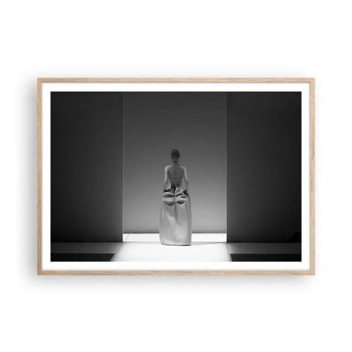 Plagát v ráme zo svetlého duba - Rafinovaná jednoduchosť - 100x70 cm