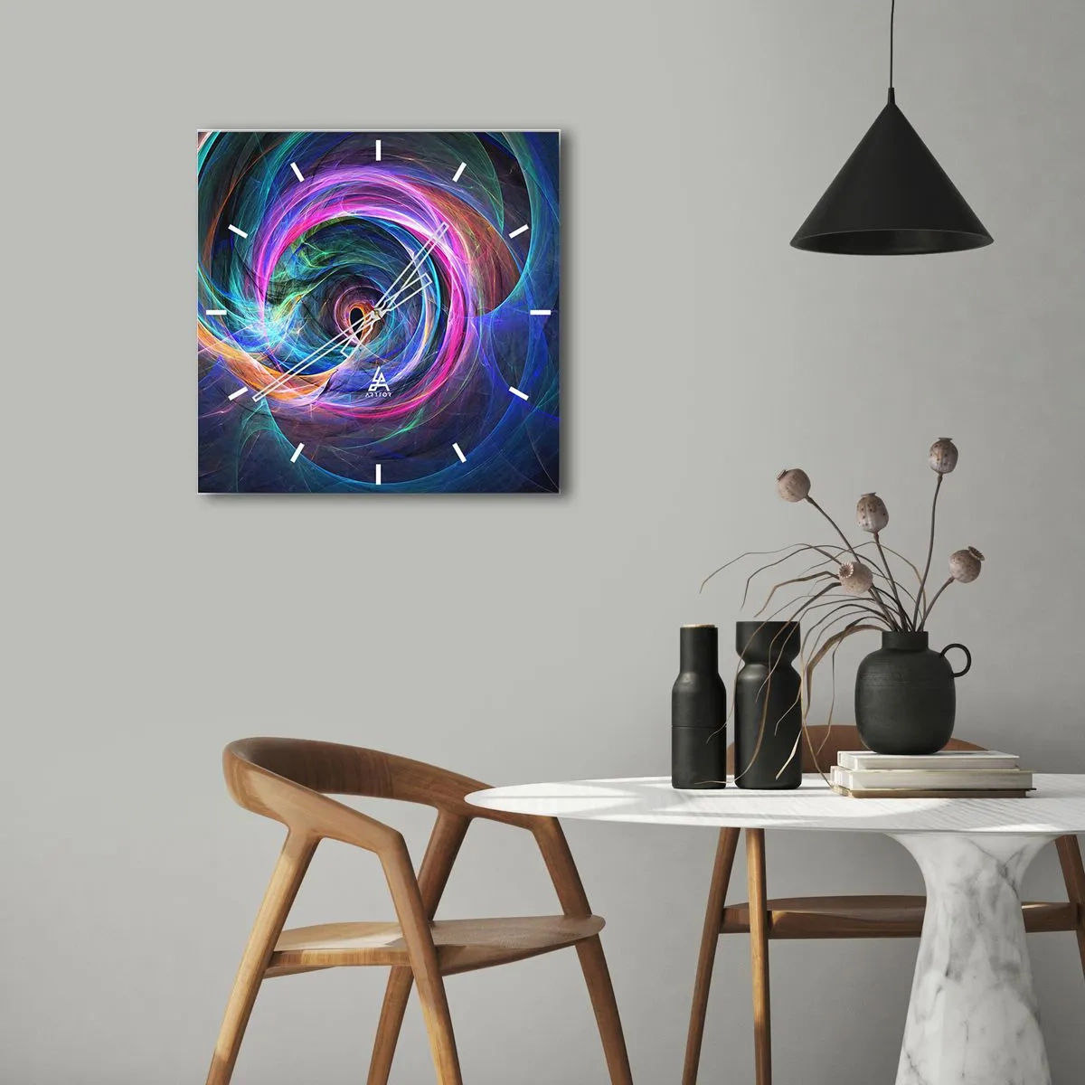 Nástenné hodiny - Kam ma vedieš? - 40x40 cm