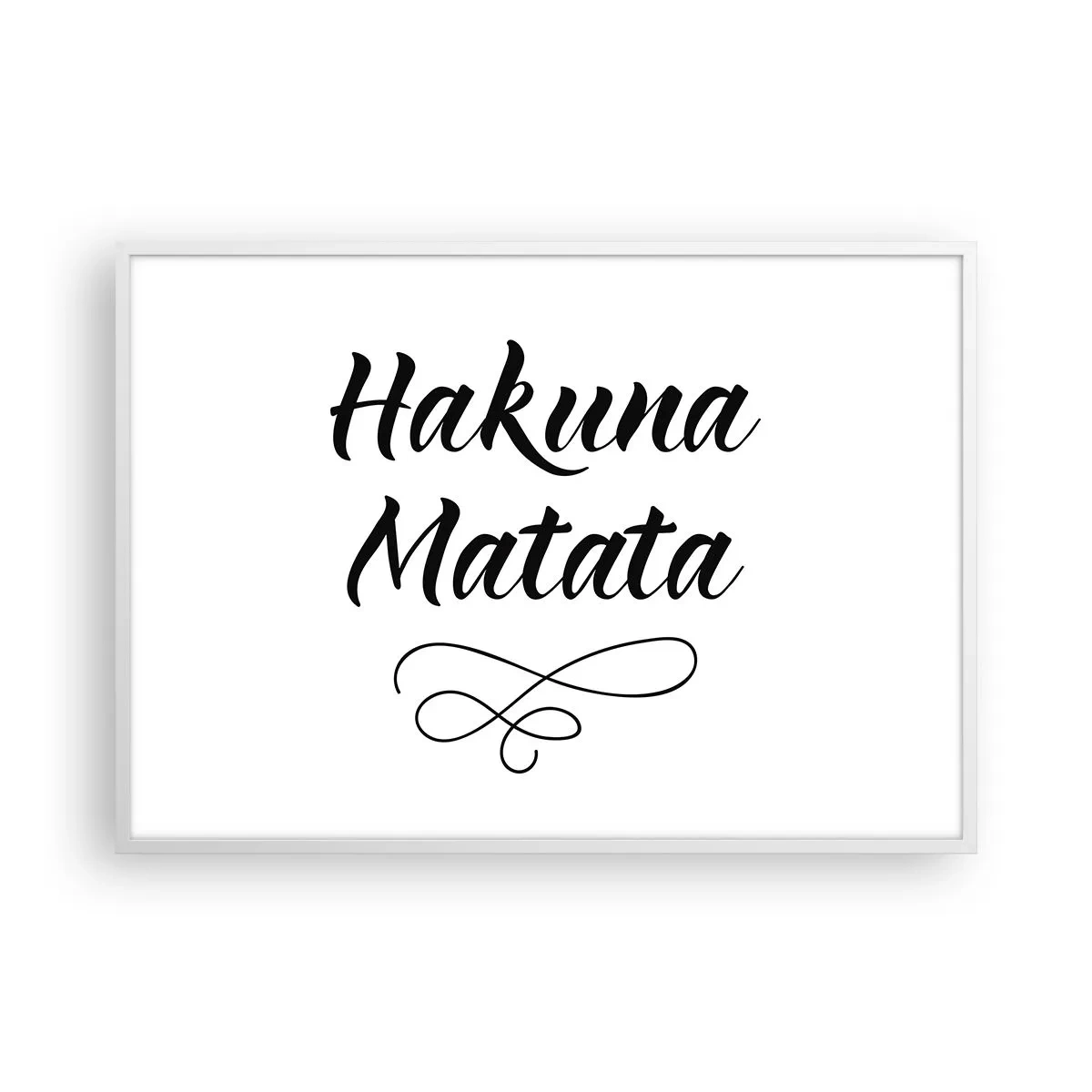 Plagát v bielom ráme - Najlepšia rada - 100x70 cm