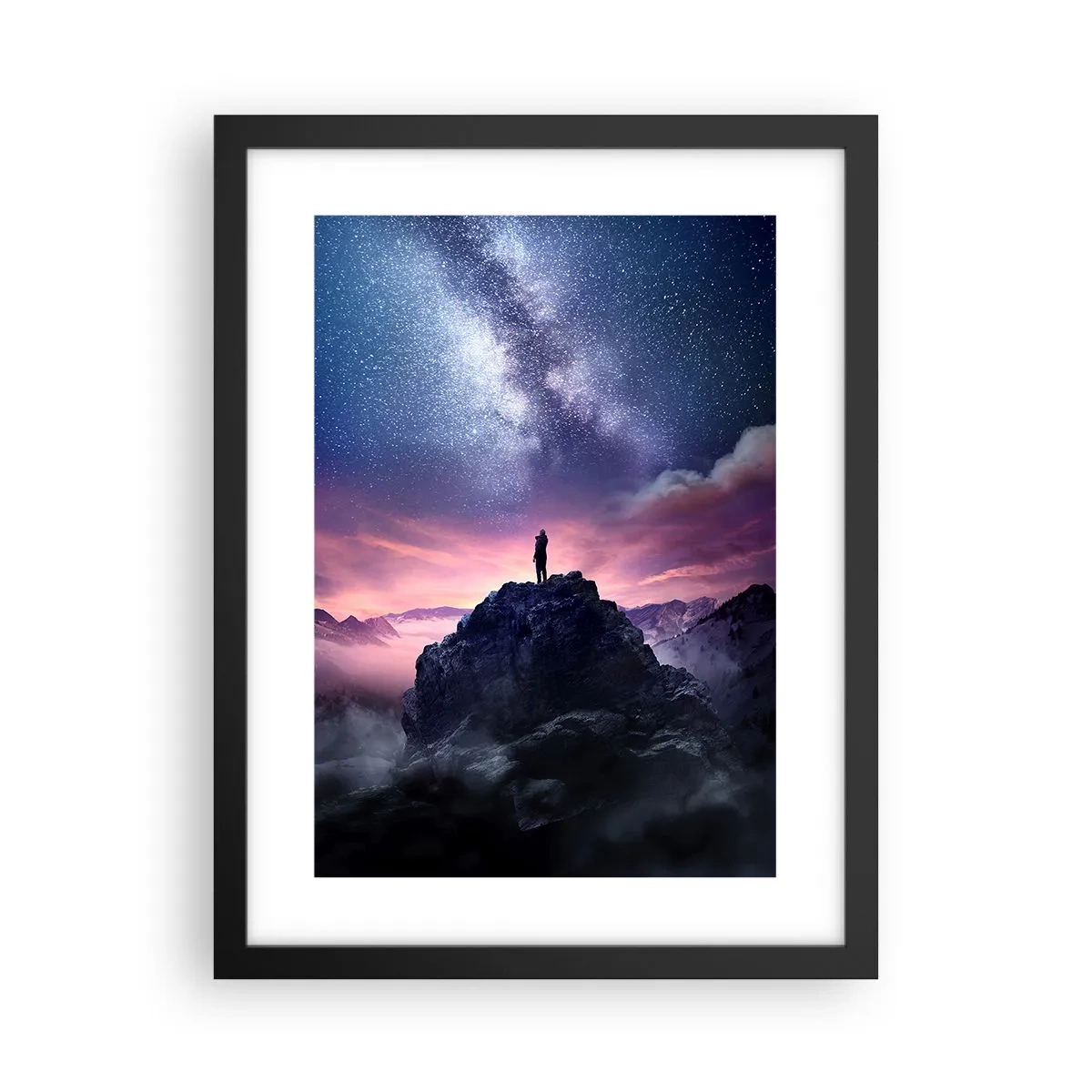 Plagát v čiernom ráme - A pocítil život - 30x40 cm