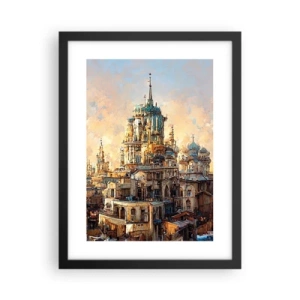 Plagát v čiernom ráme - Mesto miest - 30x40 cm