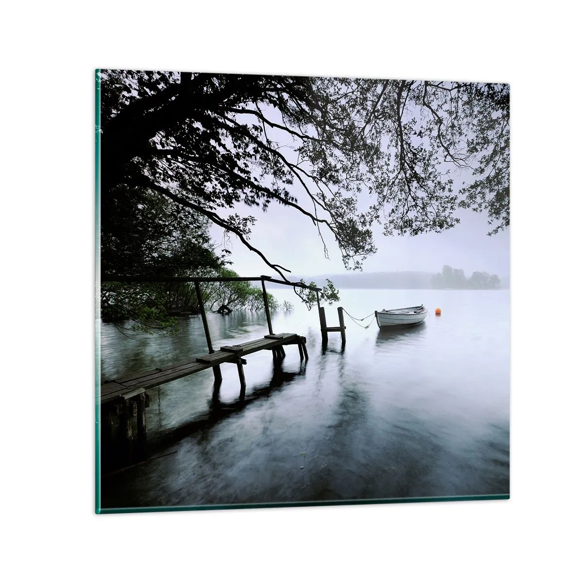 Obraz na skle - Už odpočívaš - 70x70 cm