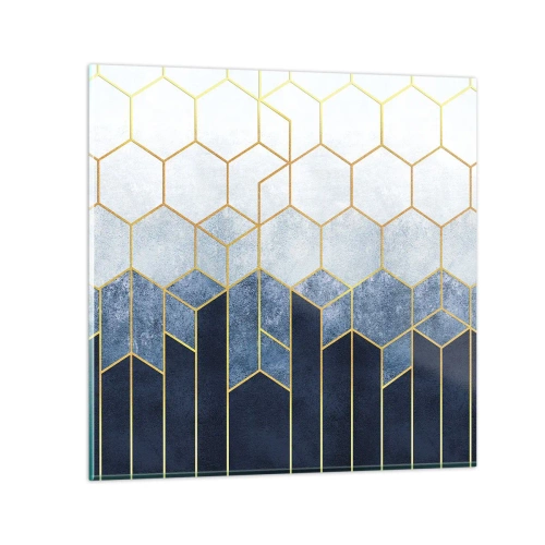 Obraz na skle - Kompozícia v synkopickom rytme - 40x40 cm