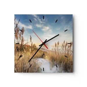 Nástenné hodiny - Severná pláž - 30x30 cm