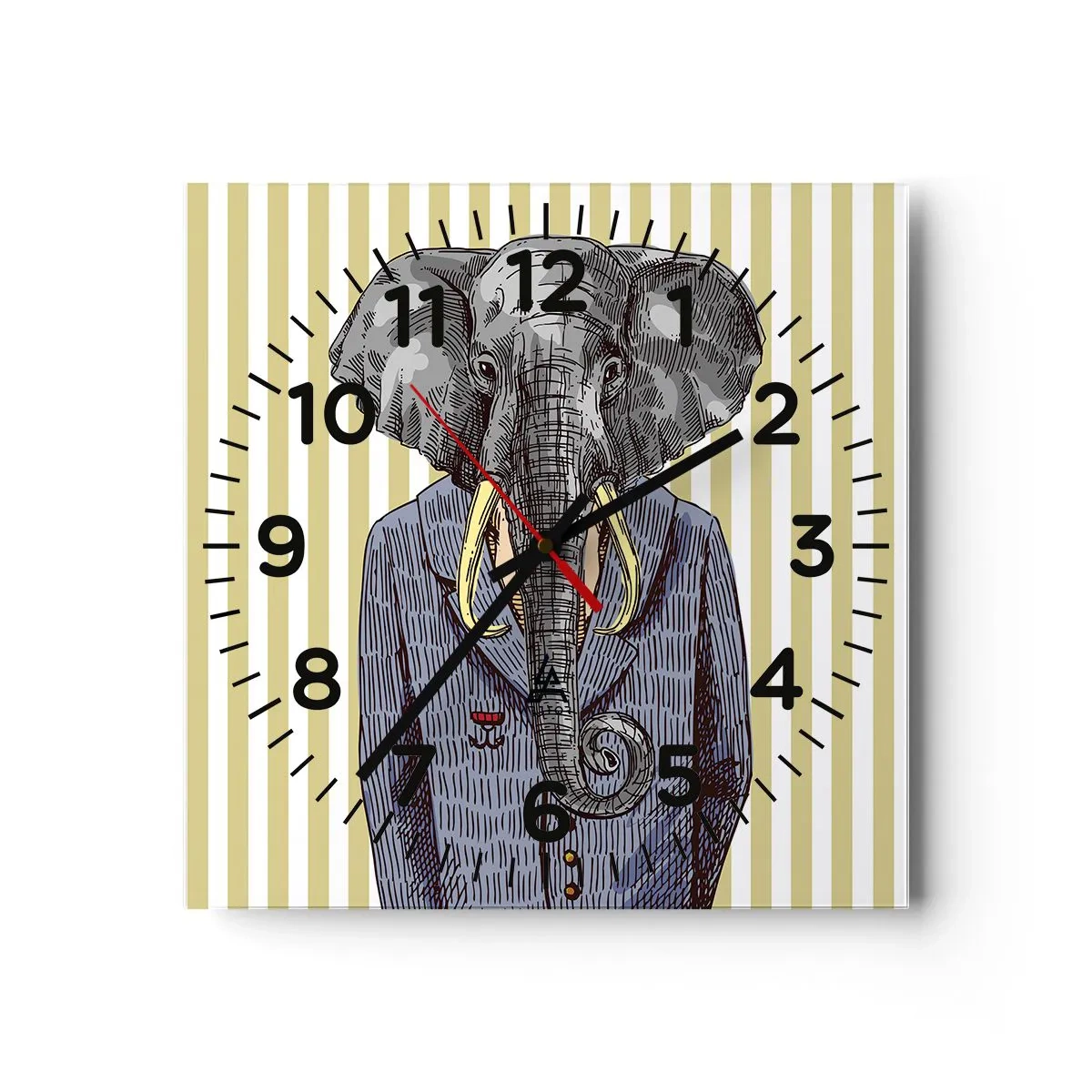 Nástenné hodiny - Elegantný od prírody - 30x30 cm