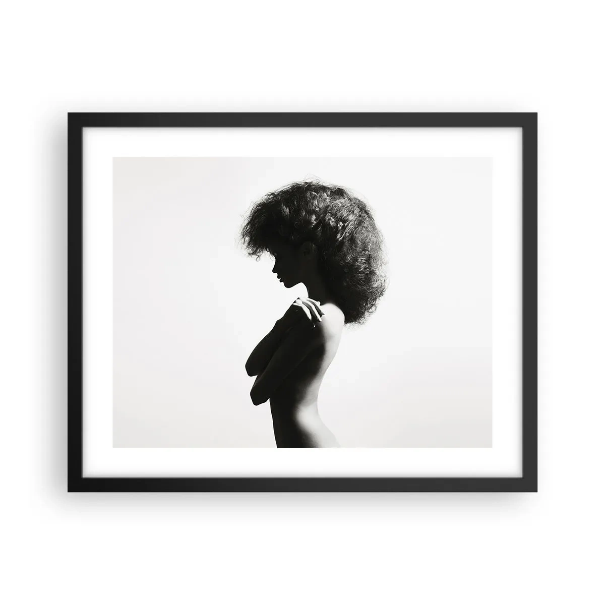 Plagát v čiernom ráme - Ako kvetina na štíhlej stonke - 50x40 cm