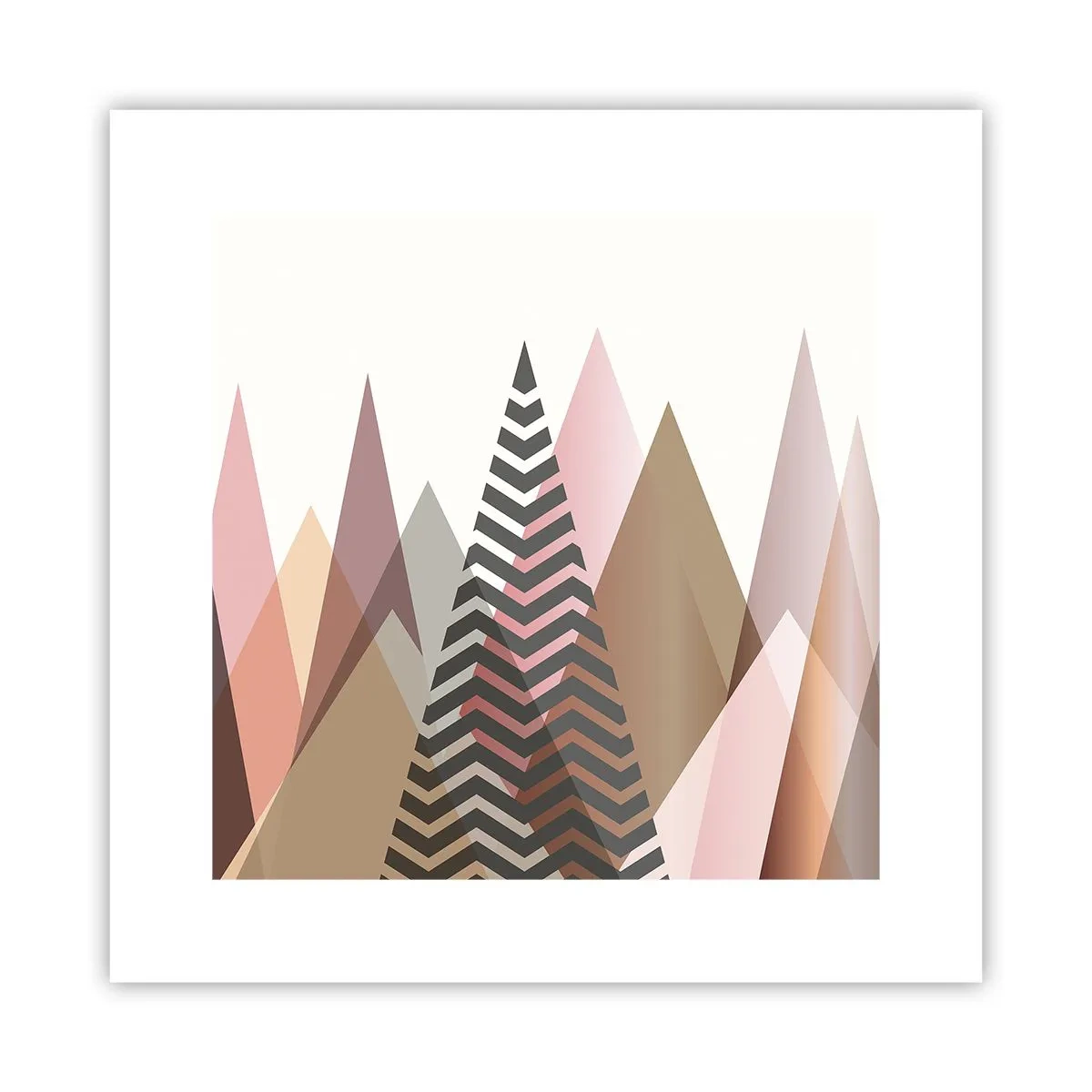 Plagát - Pyramidálny pohľad - 30x30 cm