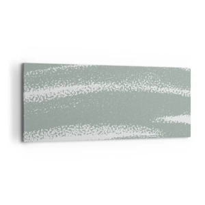 Obraz na plátne - Abstrakcia v zimnom štýle - 100x40 cm
