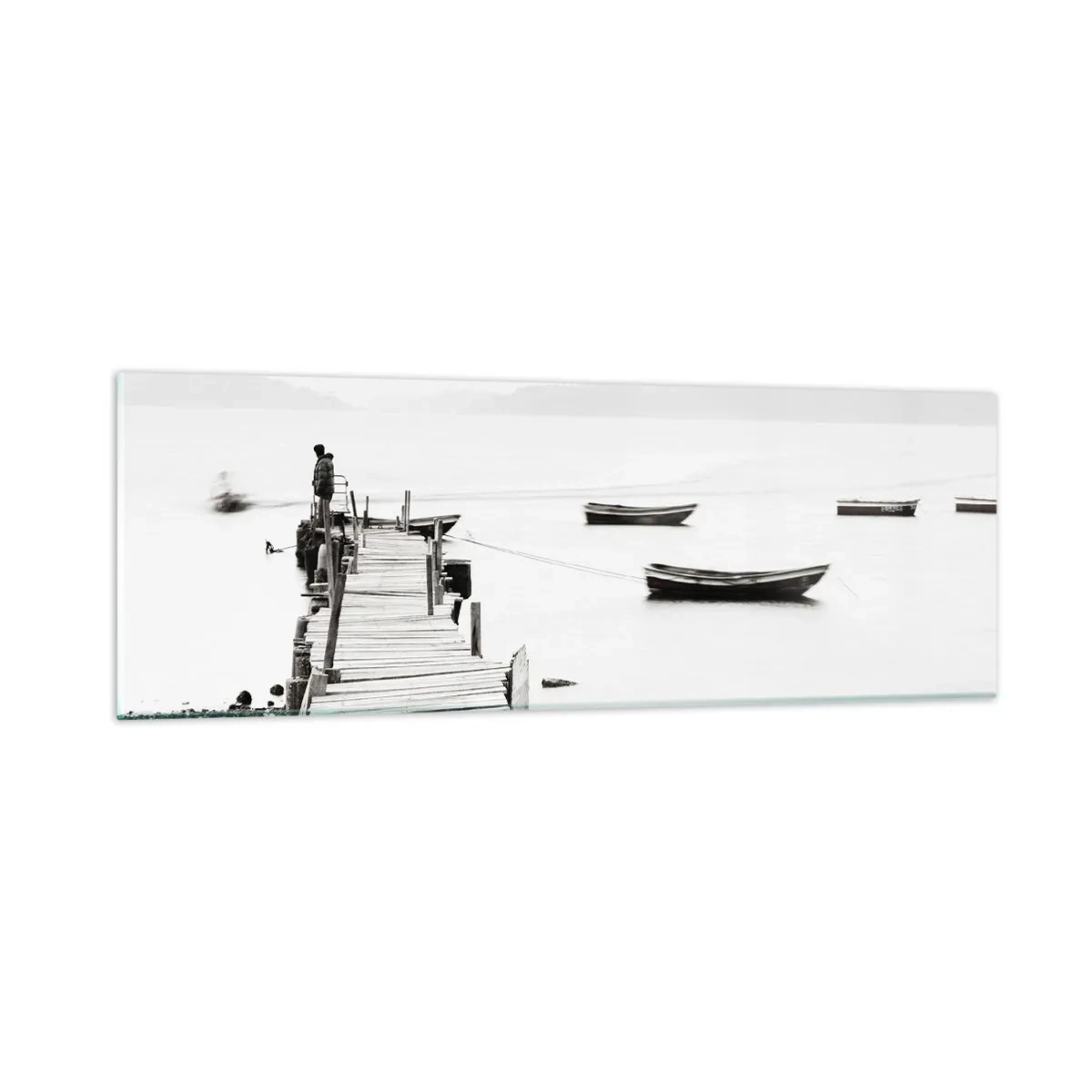 Obraz na skle - Pri tichej a čistej vode - 90x30 cm