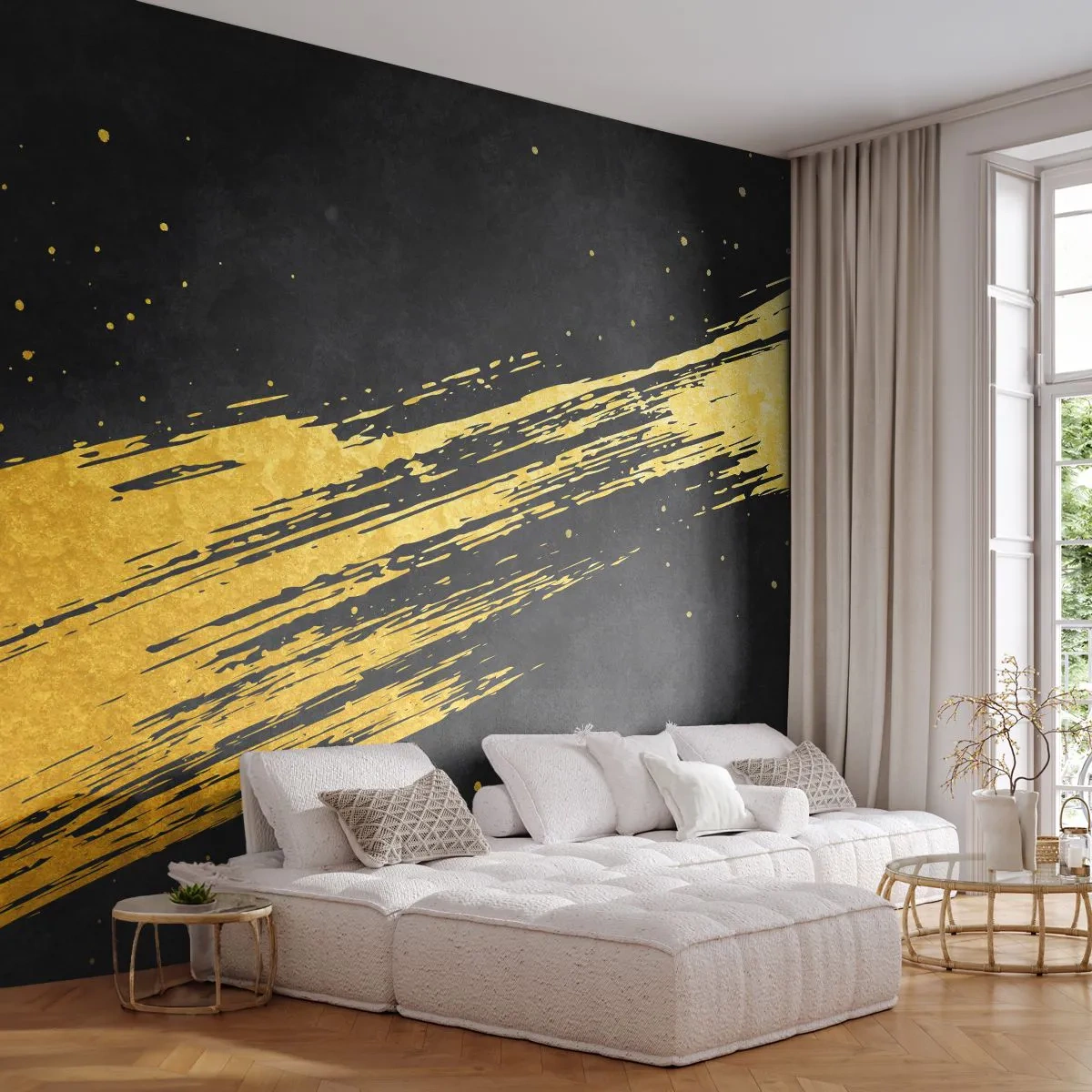 Fototapeta Premium Canvas - Skok do hyperpriestoru - Art Deco, Elegantný, Tmavý - 250x175 cm