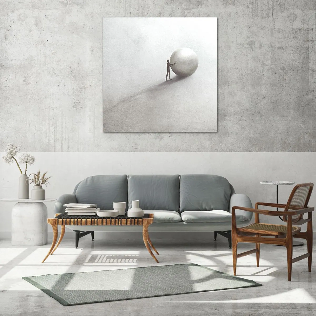 Obraz na skle - Hra života - 70x70 cm