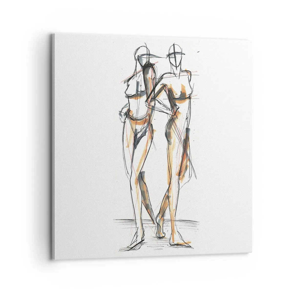 Obraz na plátne - Štúdia šarmu - 60x60 cm