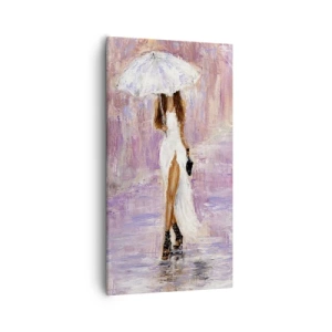 Obraz na plátne - V ľaliovom daždi - 55x100 cm