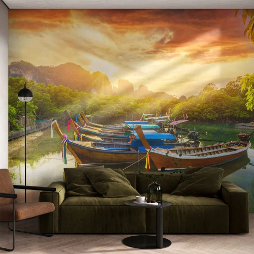 Fototapeta Premium Sand - Pred rušným dňom - Krajina, Thajsko, More - 100x70 cm