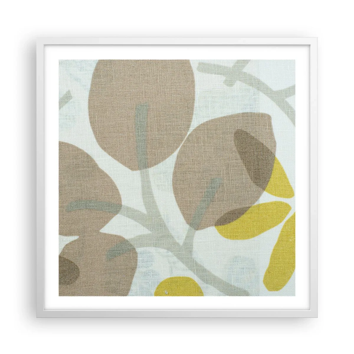 Plagát v bielom ráme - Kompozícia v plnom slnku - 60x60 cm