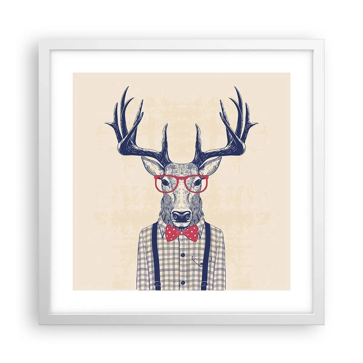 Plagát v bielom ráme - Zábavná extravagancia - 40x40 cm