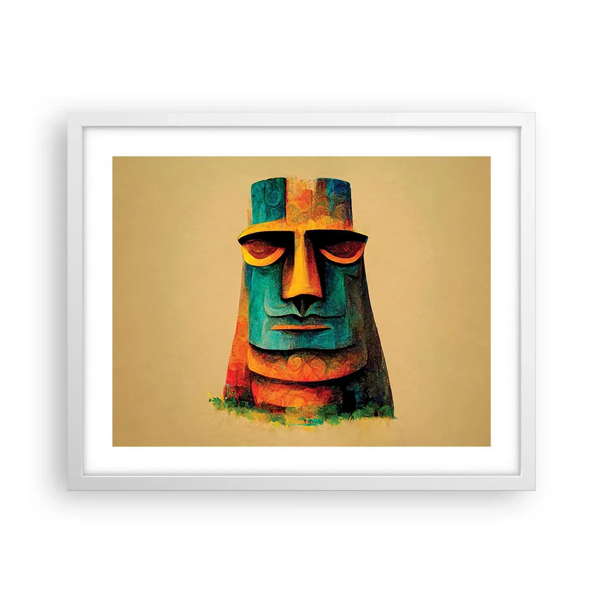 Plagát v bielom ráme - Sošný, ale sympatický - 50x40 cm