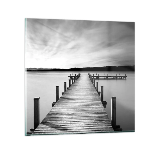 Obraz na skle - Pri napájadle – pokoji - 50x50 cm
