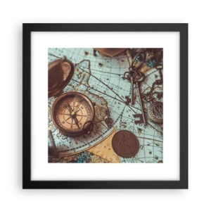 Plagát v čiernom ráme - Pre dobrodruha - 30x30 cm