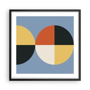 Plagát v čiernom ráme - Pozri a počítaj - 50x50 cm