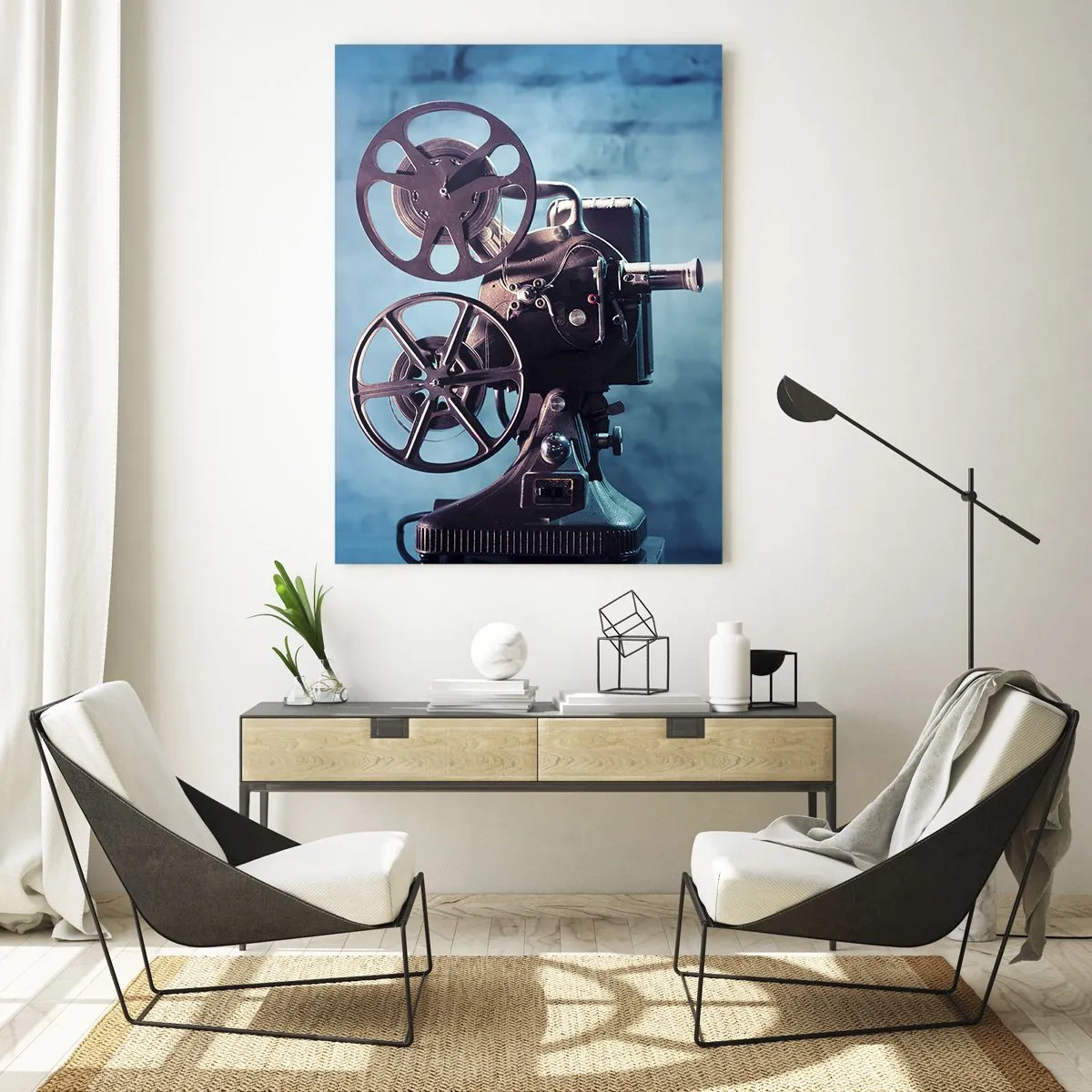 Obraz na skle - V starom kine - 50x70 cm