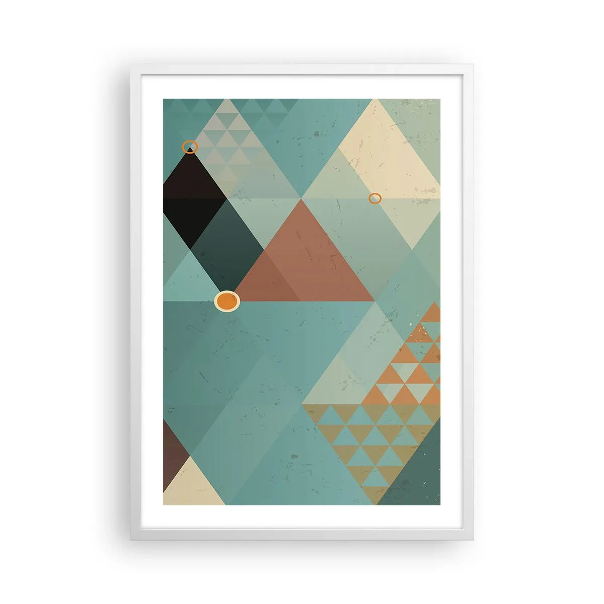 Plagát v bielom ráme - Jednota mnohosti, mnohosť jednoty - 50x70 cm