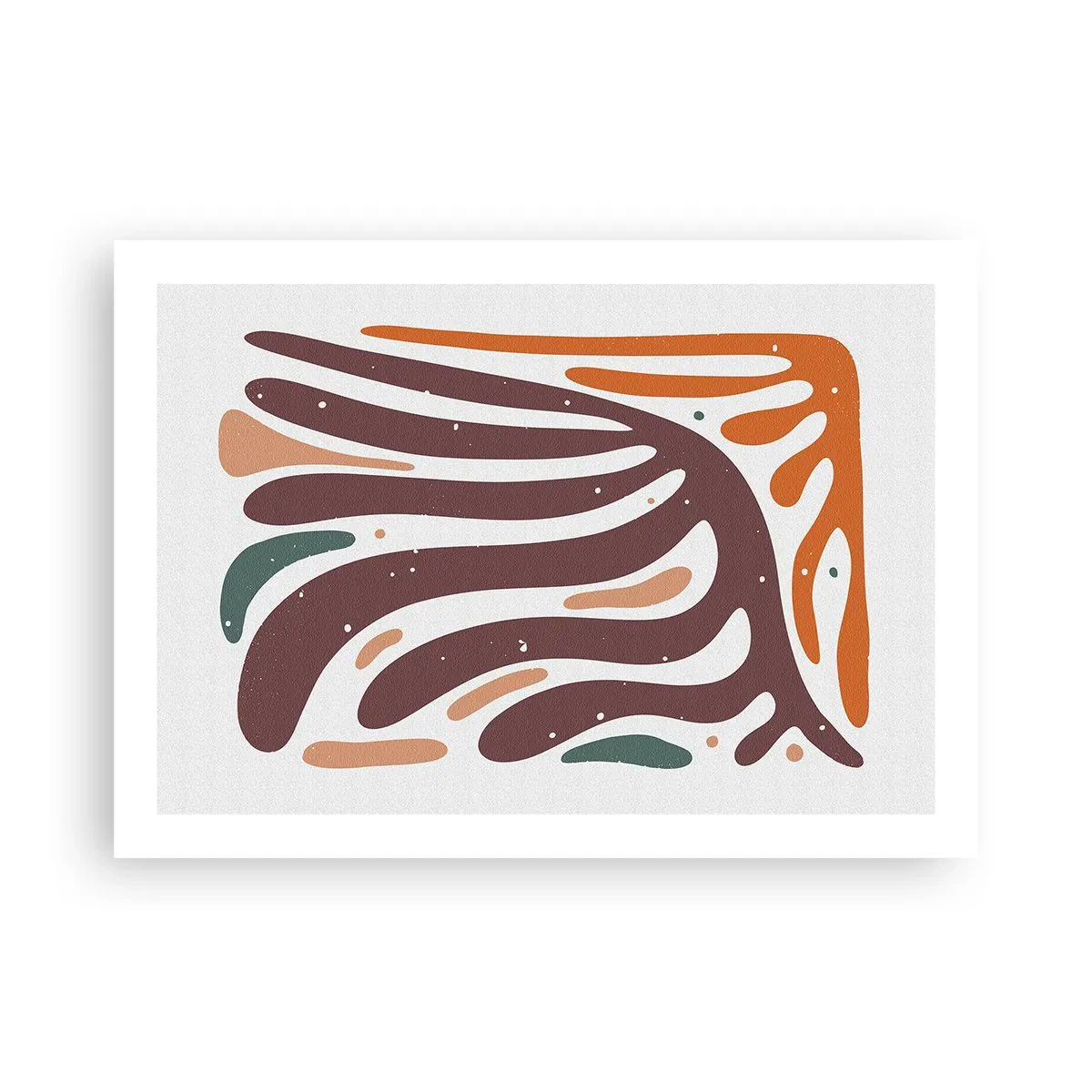 Plagát - Organická a radiálna kompozícia - 70x50 cm