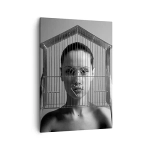Obraz na plátne - Tak trochu surrealistický portrét - 50x70 cm