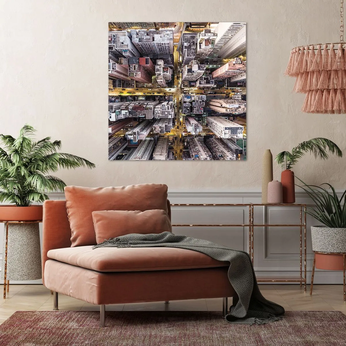 Obraz na plátne - Pozdrav z Hongkongu - 70x70 cm